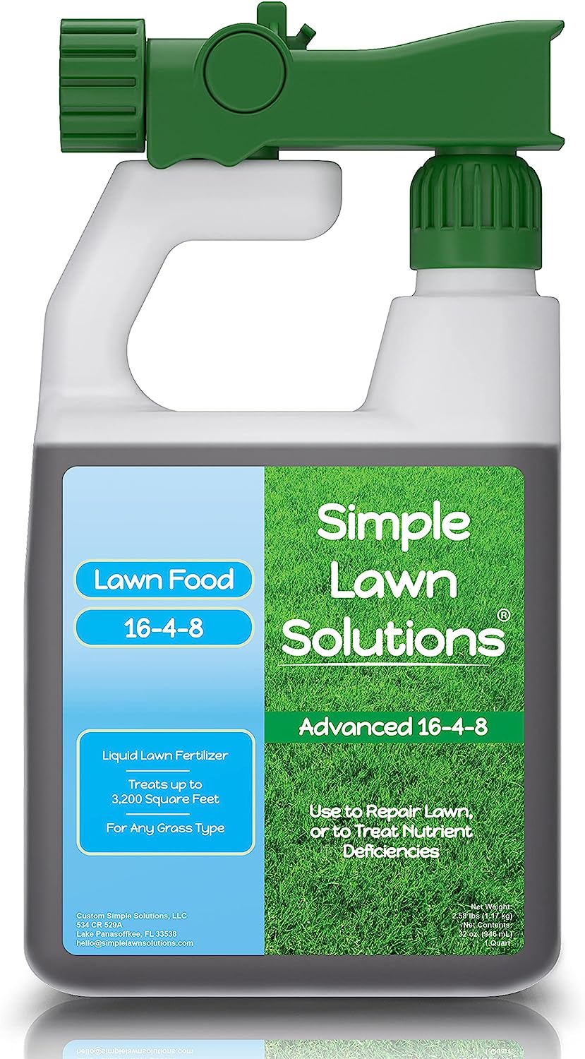 Advanced 16-4-8 Balanced NPK - Lawn Food Quality Liquid Fertilizer - Spring & Summer