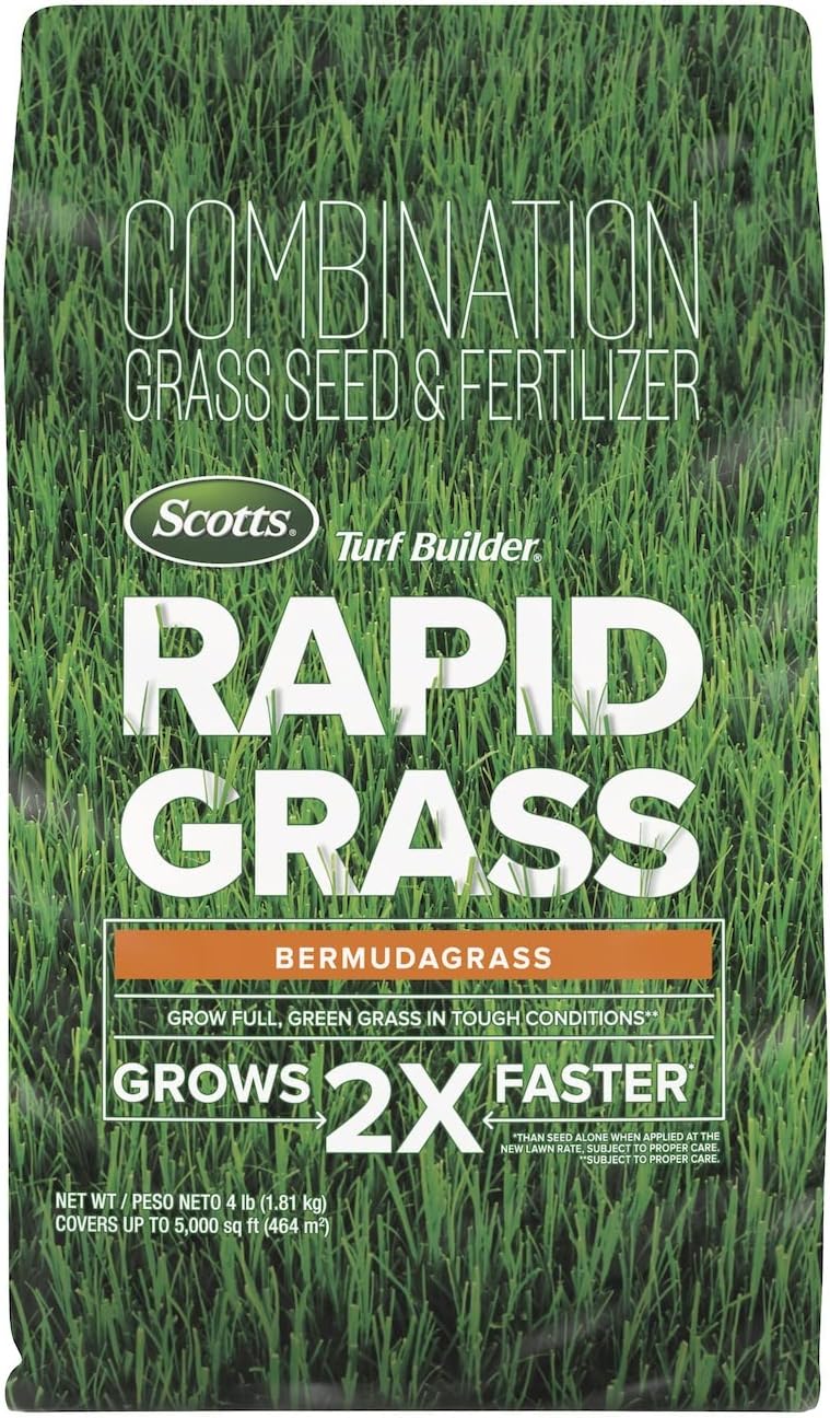 Scotts Turf Builder Rapid Grass Bermudagrass, Combination Seed and Fertilizer