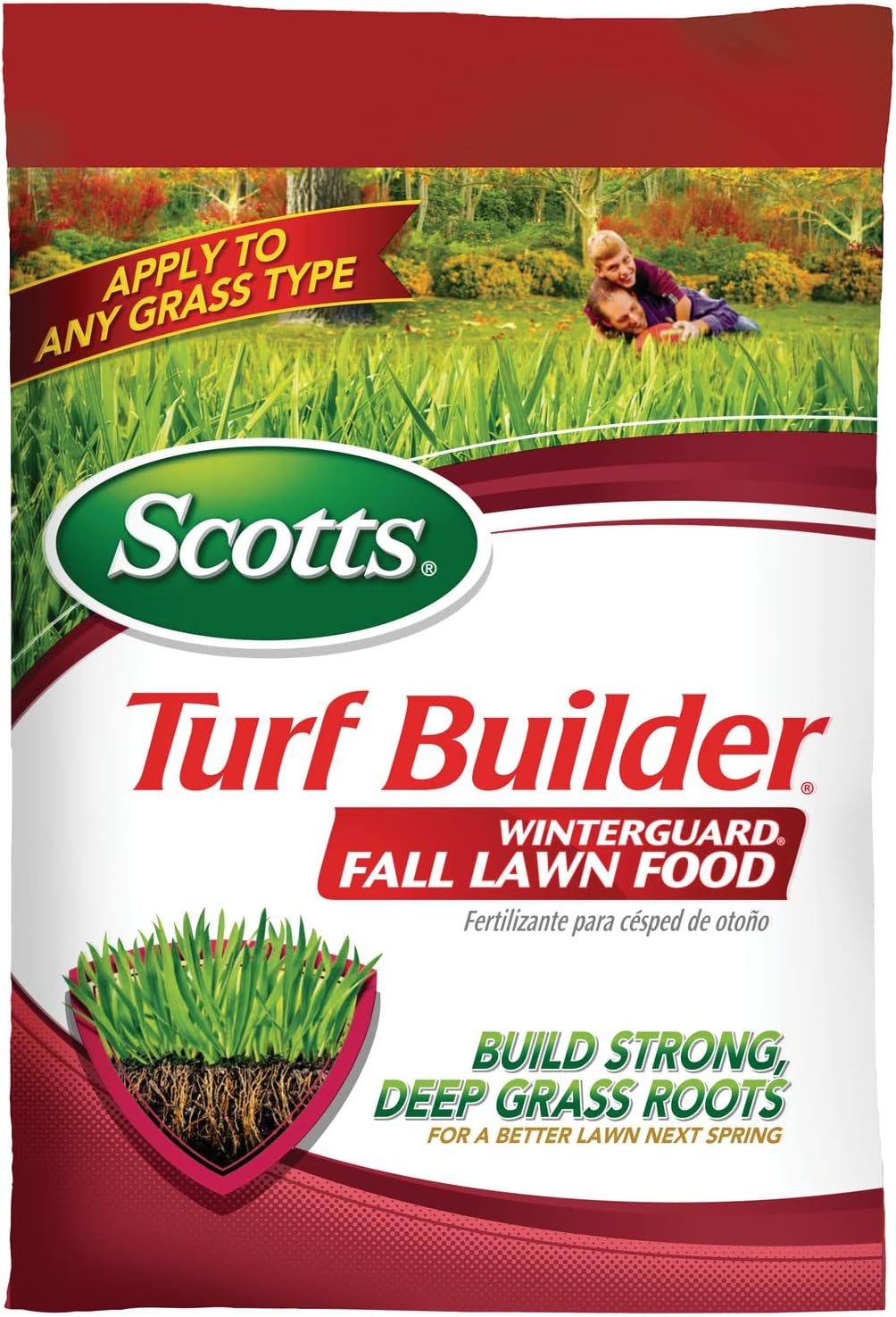 Scotts Turf Builder WinterGuard Fall Lawn Fertilizer for All Grass Types, 4,000 sq. ft, 10 lbs