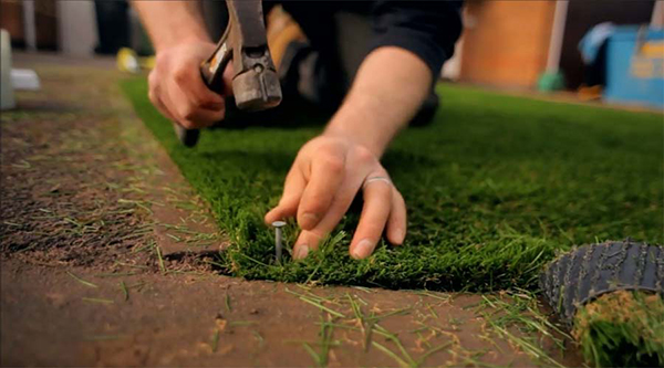 Artificial Grass Installation Guide Securing Edges