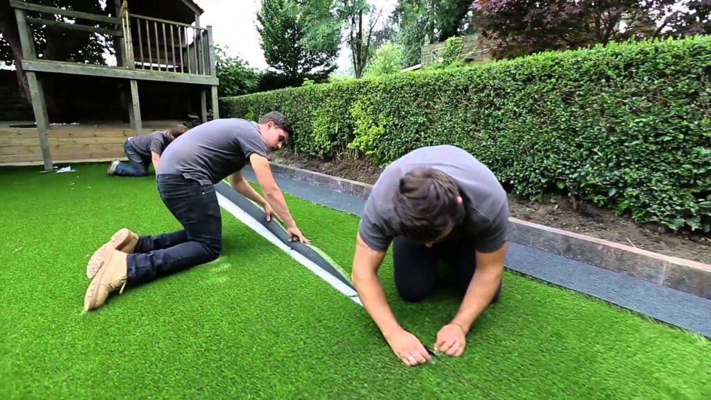 Artificial turf installation